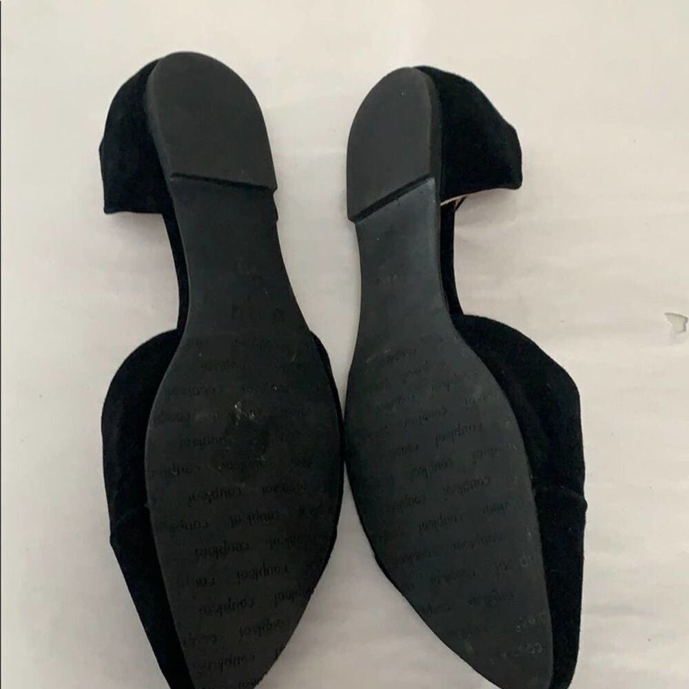 COUPLEOF SUEDE / LEATHER‎ BLACK FLATS SIZE … - Picture 4 of 7